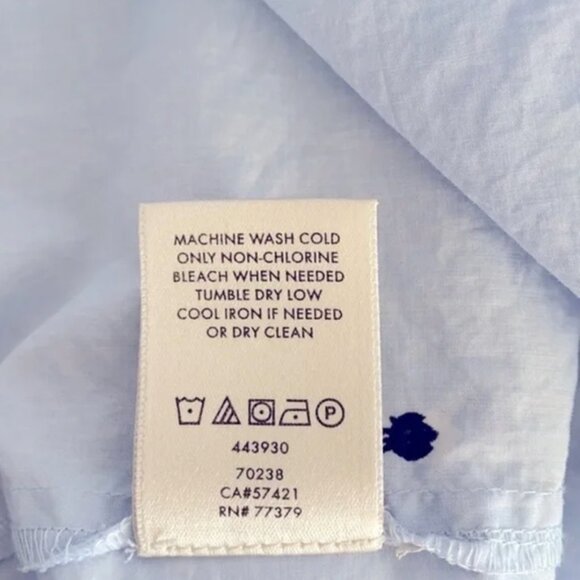 Ann Taylor Sleeveless V-Neck Button Down Blouse | Size Small | 100% Cotton EUC - Picture 6 of 9